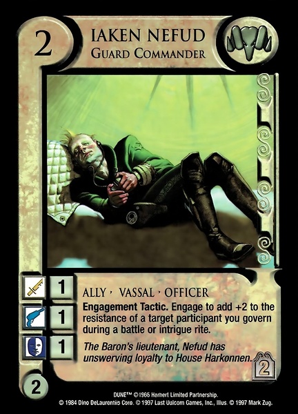Iaken Nefud, Guard Commander